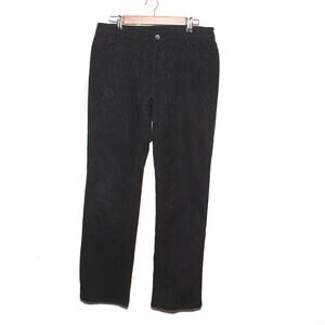 Doncaster Textured Straight leg stretch pants Size 10 Black